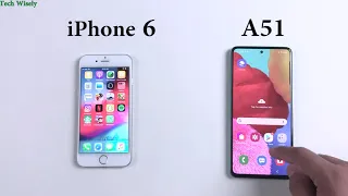 SAMSUNG A51 vs iPhone 6 | Speed Test Comparison