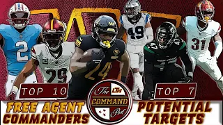 Command Post LIVE! | TOP 7 Commanders Free Agent Targets + TOP 10 Commanders That Could Be Re-Signed