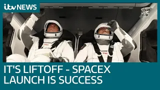 SpaceX and NASA launch astronauts into space | ITV News