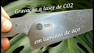 Como fazer gravação a laser de CO2 em lâminas de aço