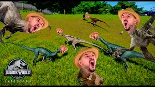 НОВЫЕ ДИНОЗАВРЫ: ТРИЦЕРАТОПС И СТРУТИОМИМ! ПАПА РОБ ИГРАЕТ В JURASSIC WORLD EVOLUTION!