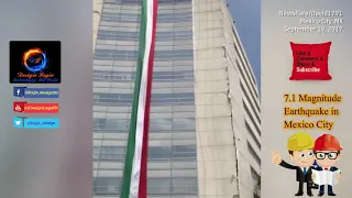 Building Crumble after 7.1 Magnitude Earthquake in Mexico City (17 September 2017)