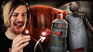 SO I KILLED GRANNY & STOLE HER TRAIN LOL | Granny 3 Ending (Train Escape UPDATE)