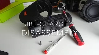 JBL Charge 3 - Disassembly (Taking off the cover)...