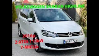 Volkswagen SHARAN 2.0TDI 7M HIGHLINE 2016 15700Є +38 (098) 198 45 87