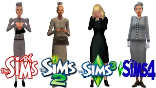 ♦ Sims 1 vs Sims 2 vs Sims 3 vs Sims 4 : Agnes Crumplebottom