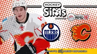 NHL 16 - Oilers vs Flames (Hockey Sims)