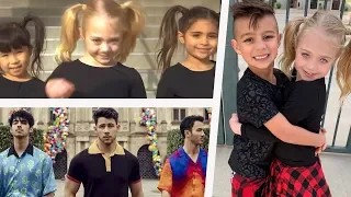 Jonas Brothers loved Everleigh & dance partner Diesel's dance battle video with Ava to Sucker!