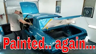 Repainting the 68 Mustang. Much better this time. Jade part 69.