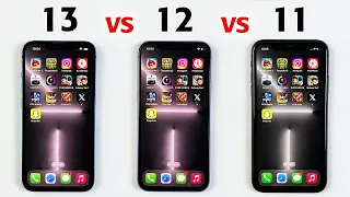 iPhone 13 vs iPhone 12 vs iPhone 11 SPEED TEST in 2023 After iOS 16.6 - Which is BEST in 2023 ?