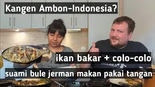 Makan ikan bakar dengan colo-colo #makanan #maluku #ambon