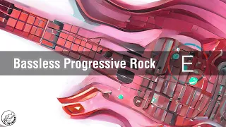 Progressive Rock Bass Backing Track in E