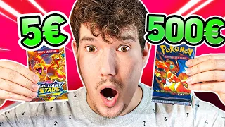 Was Lohnt sich mehr? 5€ VS 500€ Pokémon Booster!