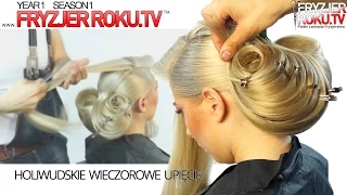 Hollywoodzkie wieczorowe upięcie ᏜᏜᏜ Hollywood hairstyle FryzjerRoku.tv