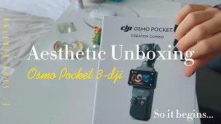 DJI Osmo Pocket 3 ASMR Unboxing, First Impressions + Sample Footage (this is your sign)