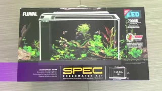 Unboxing Fluval Spec V 5 Gallon Fresh Water Aquarium Fish Betta Tank