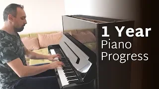 Adult Piano Progress  - 1 Year of Practice