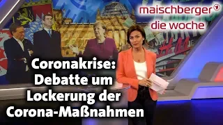 Coronakrise: Debatte um Lockerung der Corona-Maßnahmen - maischberger. die woche 22.04.2020