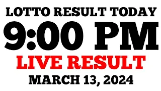 Lotto Result Today 9PM Draw March 13, 2024 Swertres Ez2 PCSO LIVE Result