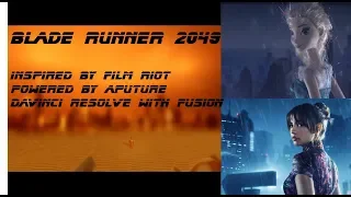 Blade Runner 2049 look in miniature (Aputure M9, MX, 120d, Davinci Resolve and Fusion)