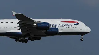 Airbus A380-841 (G-XLEE) Lands @ DFW