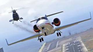 Chasing a Bank Robbers by Land and by Air | GTA 5 Short film