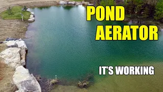 Pond Aerator // It's Improving the Water in the Backyard Pond