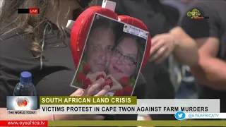 VICTIMS PROTEST IN CAPE TWON AGAINST FARM MURDERS