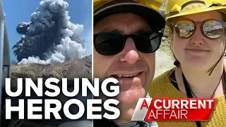 Father, daughter braved NZ volcano to help victims | A Current Affair