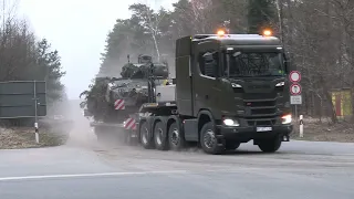 Bundeswehr verlegt für Gefechtsmanöver  ! German Tanks Leopard2,Puma ,Marder in Action ! 4K