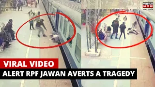 RPF Jawan’s alertness saves man from getting run over by train in Bihar, video goes viral