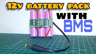 How to make 12v battery pack||Li-ion battery||20A BMS|| Xl4015 battery charging module||