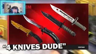 He unboxed 4 RARE KNIVES in ONE day..