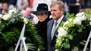 Koning Willem-Alexander en Koningin Maxima Dodenherdenking Amsterdam