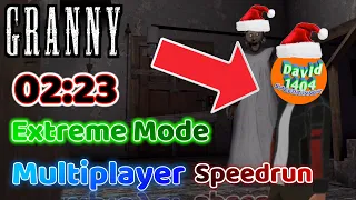 Granny - Multiplayer Extreme Mode Speedrun With @David1404 In 02:23.000 (Read Description)