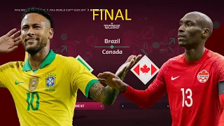 FINAL Brazil Vs Canada | Neymar vs Hutchinson | FIFA World Cup 2022 | FIFA 23 | 4K