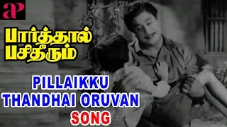 Pillaikku Thandhai Oruvan Song | Parthal Pasi Theerum scenes | Gemini Ganesan convinces Sivaji