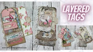 LAYERED TAGS WITH HIDDEN POCKETS & CHARMS FOR OUR JOURNALS