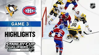 NHL Highlights | Penguins @ Canadiens, GM3 - Aug. 5, 2020