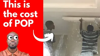 Total cost for P.O.P/ False Ceiling in a 3 bedroom house in Ghana