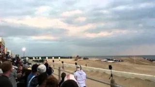 monster trucks at... VA Beach 2011... outlaw truck flip