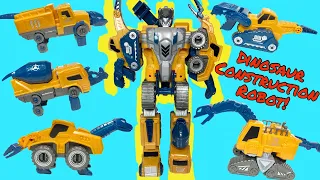 Miebely Dinosaur Construction Transforming Toy! Combine to form a Giant Robot!