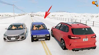 МАЛЕНЬКИЙ УБИЙЦА! ОКА НА СКОЛЬЗКОЙ ДОРОГЕ В ГОЛОЛЁД | BeamNG.drive