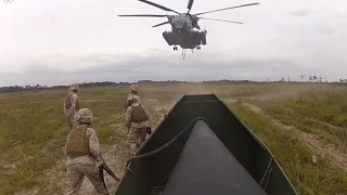 U.S. Marine Corps CH-53E Super Stallion External Load Lift Exercise