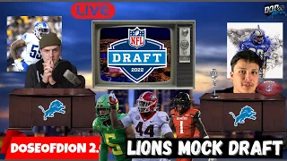 Detroit Lions 7 Round Mock Draft w/ Lets Talk Lions