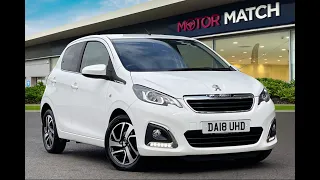 Used 2018 Peugeot 108 1.2 PureTech Allure at Chester | Motor Match Used Cars for Sale
