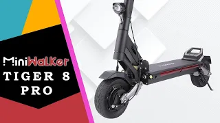 Miniwalker Tiger 8 Pro ⚡️ Electric Scooter 2 x 600W / Review 4K