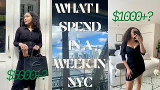 what I spend in a week in nyc as a 22 year old