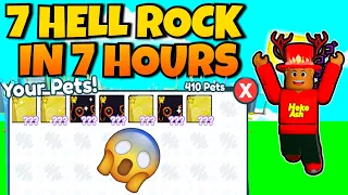 This SHOWS You How To Hatch *INFINITE* HUGE HELL ROCKS In Pet Simulator X! (Roblox)