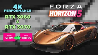 Forza Horizon 5 - PC 4K Performance with RTX 3080 & 3070 (all 6 presets)